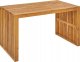 Beliani Stół ogrodowy 120 x 70 cm Drewno Jasne drewno BELLANO 1