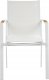 Beliani Krzesło ogrodowe Zestaw 6 Metal Biały BUSSETO 5