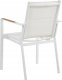 Beliani Krzesło ogrodowe Zestaw 6 Metal Biały BUSSETO 6