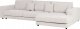Beliani Narożnik 4-osobowy lewostronny biały LOFOTEN 4