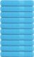 vidaXL Ręczniki, 10 szt., turkusowe, 100x200 cm, bawełna 100% 1