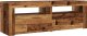 vidaXL Szafka pod TV z oświetleniem LED, stare drewno, 120x35x40 cm 6