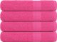 vidaXL Ręczniki, 4 szt., różowe, 100x200 cm, bawełna 100% 1