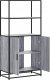 vidaXL Wysoka szafka, szary dąb sonoma, 68x35x139 cm 6