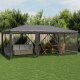 vidaXL Namiot imprezowy z 10 ścianami z siatki, antracyt, 6x4 m, HDPE 1