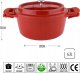 GARNEK PIEKARNIK HOLENDERSKI INDUKCJA DUTCH OVEN ALUMNIUM 28CM, 6,3L 5