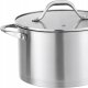 GARNEK Z POKRYWKĄ STAL NIERDZEWNA 18/10 (SS304) INDUKCJA GAZ 20CM 3L 4