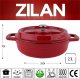 Garnek holenderski DUTCH OVEN ZILAN Żeliwo Scarlet Chef 2,1L 9