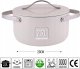 GARNEK INDUKCJA PIEKARNIK NON-STICK ZILAN Beige Chef 20CM, 2,7L 5