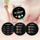 Smartwatch Damski Zegarek - Wodoodporny Rozmowy Menu PL - Złoty dla Kobiety 7