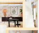 Drewniany domek dla lalek + światło led + meble STYL BOHO 34