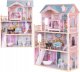 Drewniany domek dla lalek 3 piętra 123cm + mebelki 9