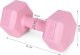 Hantle sześciokątne zestaw 2x2 kg ciężarki do ćwiczeń obciążniki fitness różowe ModernHome 8