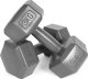 Hantle sześciokątne zestaw 2x3 kg ciężarki do ćwiczeń obciążniki fitness szare ModernHome 4