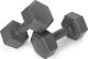 Hantle sześciokątne zestaw 2x2 kg ciężarki do ćwiczeń obciążniki fitness szare ModernHome 3