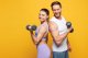Hantle sześciokątne zestaw 2x2 kg ciężarki do ćwiczeń obciążniki fitness szare ModernHome 6