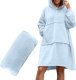 Bluzair Bluza Koc Hoodie Oversize Polska Błękitny 1