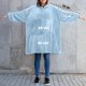 Bluzair Bluza Koc Hoodie Oversize Polska Błękitny 5