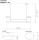Lampa wisząca Linea No.1B 100cm 4k czarny (Barwa światła barwa dzienna, Kolor Czarny, Możliwość ściemniania nie) 3