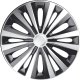 Komplet kołpaków na felgi stalowe Multi Silver Black 15 cali 2