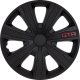 Komplet kołpaków na felgi stalowe GTR Carbon Black 16 cali 1