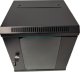 Szafa wisząca RACK 10'', 6U, 300mm, Netrack S-Line, czarna, drzwi szklane 1
