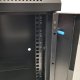 Szafa wisząca RACK 10'', 6U, 300mm, Netrack S-Line, czarna, drzwi szklane 2