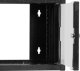 Szafa wisząca RACK 10'', 4.5U, 300mm, Netrack S-Line, czarna, drzwi szklane 1