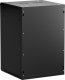 Szafa wisząca RACK 19" 18U, 600mm, Netrack F-Line, czarna, drzwi szklane, otwierane boki 3