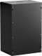 Szafa wisząca RACK 19" 18U, 450mm, Netrack F-Line, czarna, drzwi szklane, otwierane boki 2