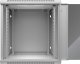Szafa wisząca RACK 19" 12U, 600mm, Netrack F-Line, szara, drzwi szklane, otwierane boki 2