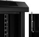 Szafa wisząca RACK 19" 12U, 450mm, Netrack F-Line, czarna, drzwi szklane, otwierane boki 5