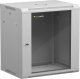 Szafa wisząca RACK 19" 12U, 450mm, Netrack F-Line, szara, drzwi szklane, otwierane boki 1