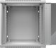 Szafa wisząca RACK 19" 12U, 450mm, Netrack F-Line, szara, drzwi szklane, otwierane boki 1