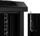 Szafa wisząca RACK 19" 6U, 450mm, Netrack F-Line, czarna drzwi szklane, otwierane boki 5