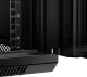 Szafa wisząca RACK 19" 6U, 450mm, Netrack F-Line, czarna drzwi szklane, otwierane boki 6