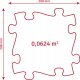 Mata Sensoryczna Ortopedyczna ZESTAW 6w1 BABY B&W 6 PUZZLI SENSORYKA MUFFIK / MFK-023-3 6