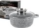 Garnek 6,5L 28cm pokrywka Aroma Knob granitowy 1
