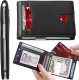 Portfel RFID Etui ochronne blokujące sygnał na karty dokumenty cienki Alogy Small męski damski Wallet Czarny 1