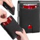 Portfel RFID Etui ochronne blokujące sygnał na karty dokumenty cienki Alogy Small męski damski Wallet Czarny 11