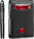 Portfel RFID Etui ochronne blokujące sygnał na karty dokumenty cienki Alogy Small męski damski Wallet Czarny 12