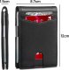 Portfel RFID Etui ochronne blokujące sygnał na karty dokumenty cienki Alogy Small męski damski Wallet Czarny 3