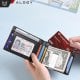 Portfel RFID Etui ochronne blokujące sygnał na karty dokumenty cienki Alogy Small męski damski Wallet Czarny 7