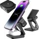 Ładowarka indukcyjna 3w1 do MagSafe QI do Apple iPhone Airpods Watch Alogy QI Charger Stand stojak Czarna 12