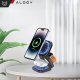 Ładowarka indukcyjna 3w1 do MagSafe QI do Apple iPhone Airpods Watch Alogy QI Charger Stand stojak Czarna 1