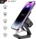 Ładowarka indukcyjna 3w1 do MagSafe QI do Apple iPhone Airpods Watch Alogy QI Charger Stand stojak Czarna 2