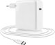 Ładowarka Zasilacz do Apple MacBook Alogy Universal Charger Kabel 2m USB-C do USB-C Szybkie ładowanie PowerDelivery PD 87W Biały 15