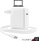 Ładowarka Zasilacz do Apple MacBook Alogy Universal Charger Kabel 2m USB-C do USB-C Szybkie ładowanie PowerDelivery PD 87W Biały 8