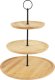 Patera trzypoziomowa 35 cm bambusowa Excellent 1