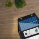Lampa Solarna elewacyjna Kinkiet LED 60 na ścianę domu ogrodowa Barwa Ciepła 2 żarówki Czarna 4